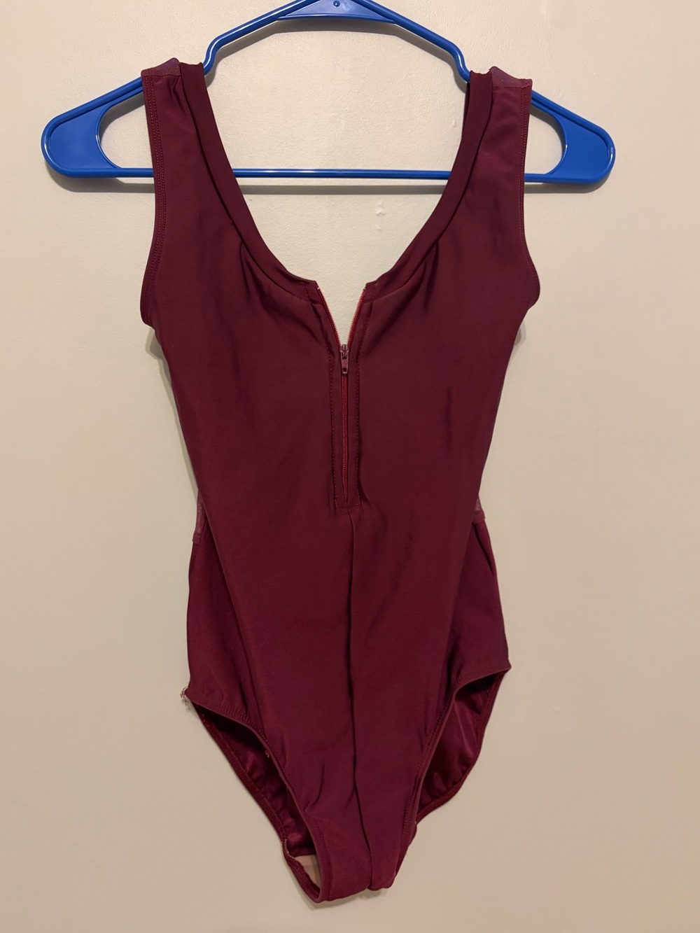 Eleve Chelsea Zip Mesh Back Leotard